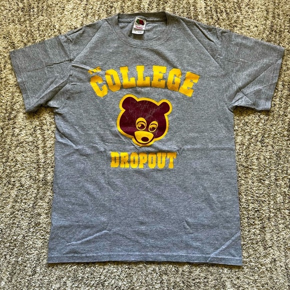 2004 Vintage Kanye West College Dropout T-Shirt Medium